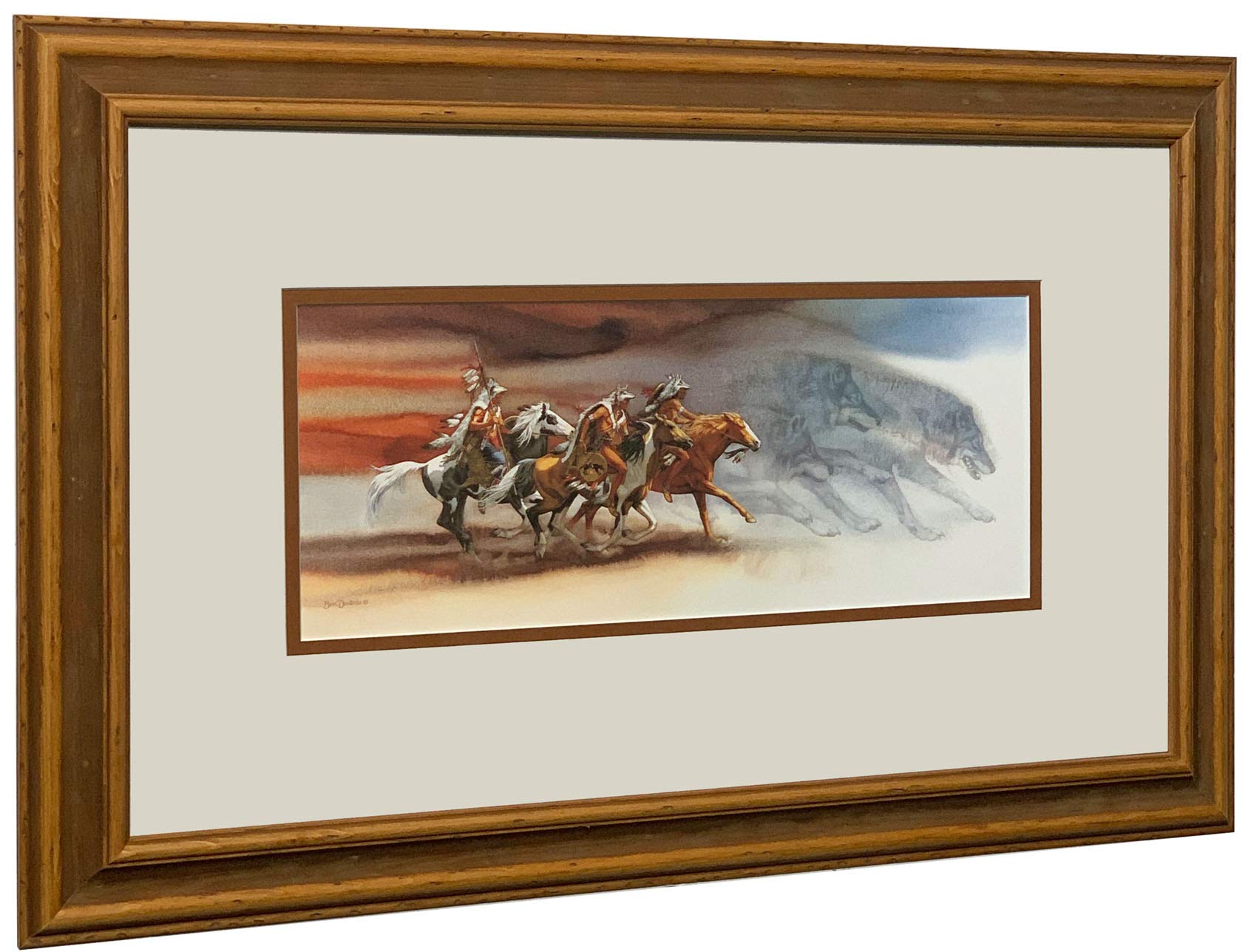 THE ART OF ＢＥＶ　DOOLITTLE Amazon.com: Bev Doolittle Wolves of the Crow Matted and