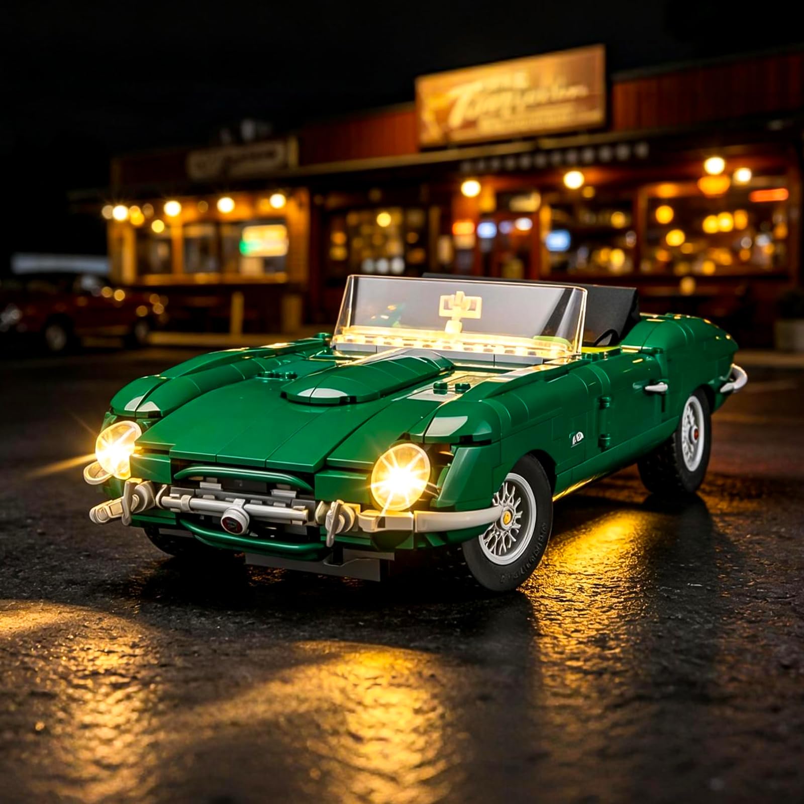 BRIKSMAX Zestaw oświetlenia LED do Lego 11381 Jaguar E-Type - kompatybilny z Lego Icons Model klocków - nie zawiera zestawu Lego
