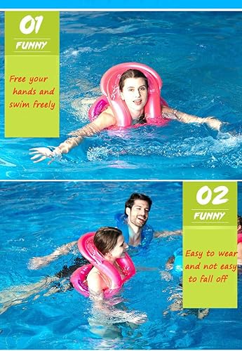 Miniatura 5 de Flotadores inflables para brazos de natación, anillos flotadores de tubo para niños y adultos