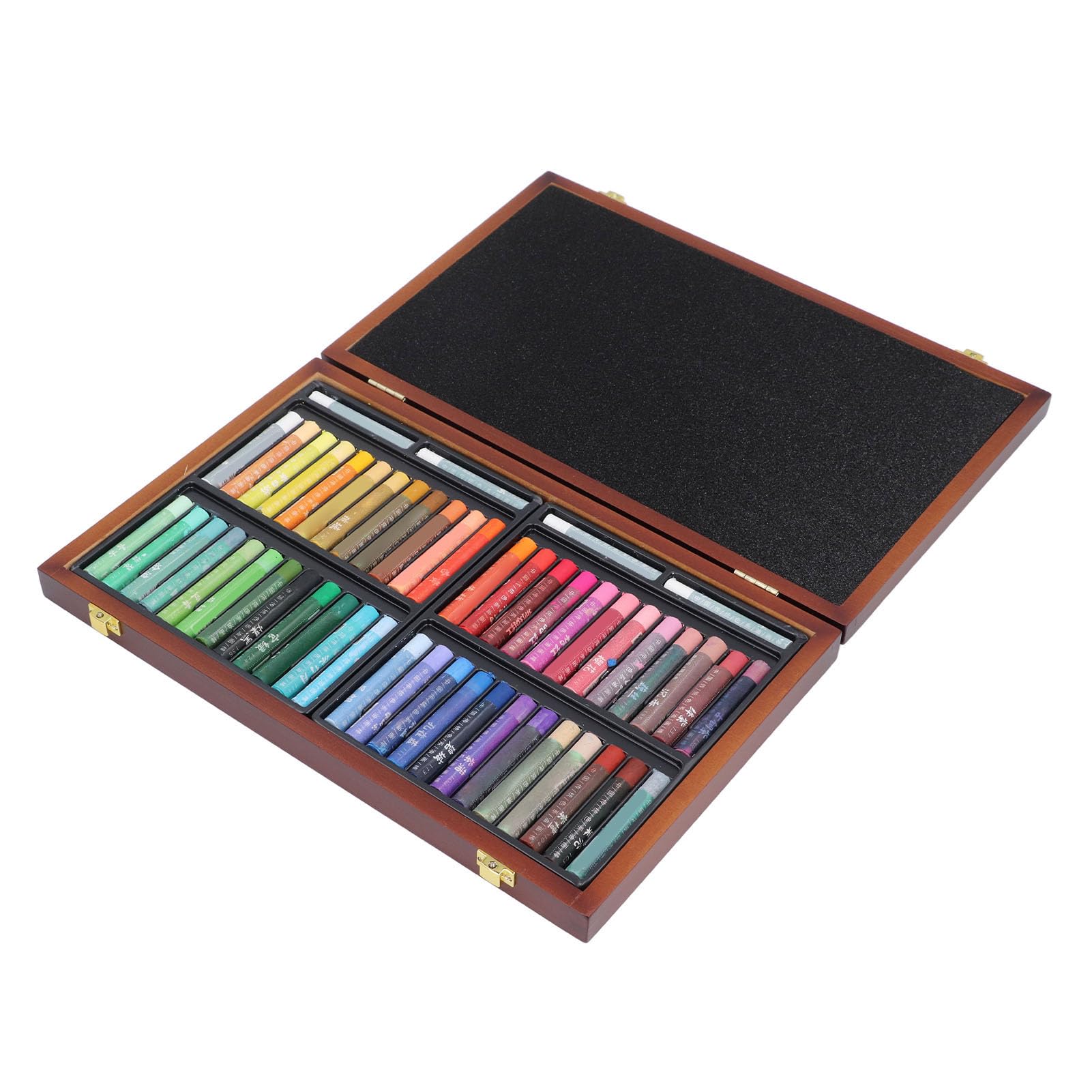 Wasserlösliches Ölpastell-Set mit 48 Farben, Aquarellmisch-Ölpastellstifte-Set, Wasserlösliches Weiches Pastell-Set, Künstlerbedarf mit Holzbox für Künstler, Anfänger, Schüler,