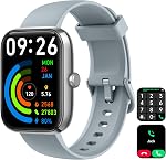 Smart Watch for Men Women with Bluetooth Call, Alexa Built-in, Heart Rate & Sleep Monitor, 1.83" DIY Dial Fitness Watch with 100+ Sport Modes, IP68 Waterproof, Compatible with Android iOS