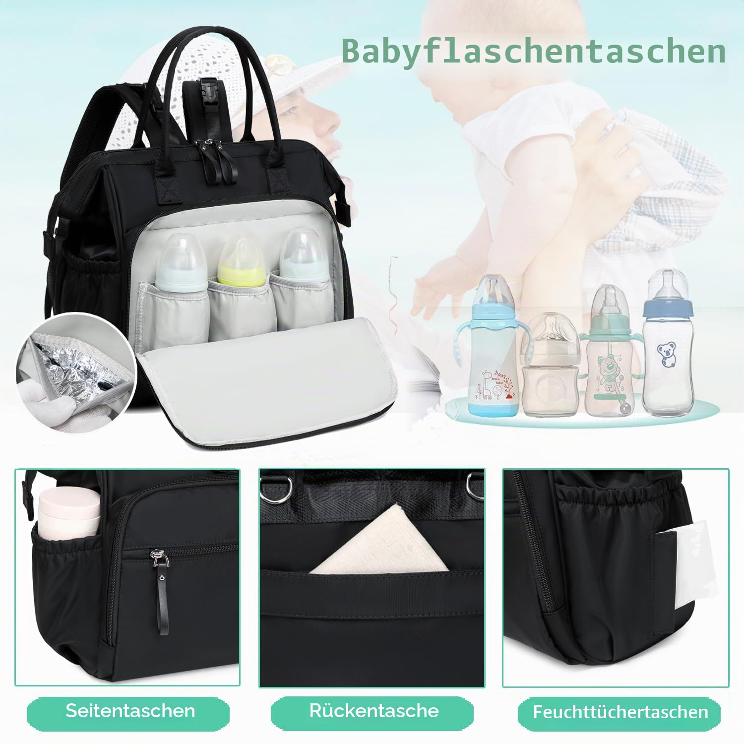 LORADI Damen Wickelrucksack
