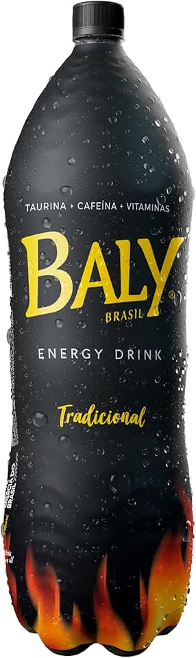 Energético, Baly Energy Drink, Sabor Guaraná, Preto/Amarelo, 2L X 6 Unidades