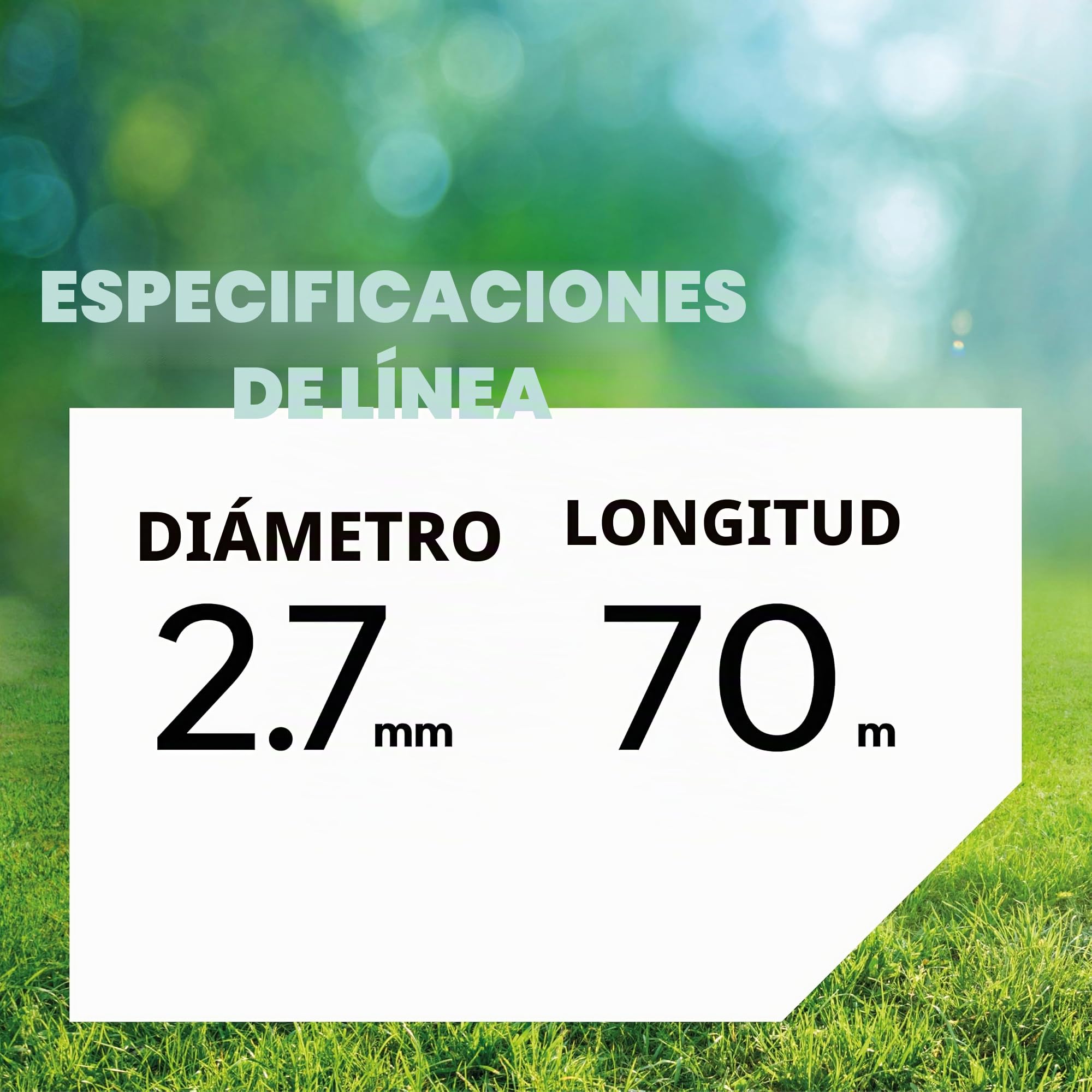 Oregon Star Hilo para Desbrozadora 2.7mm, Hierba, Maleza, Vegetación y más, Hilo de Nylon de Gran Resistencia, Compatible con la Mayoría de Modelos Estándar, 2.7mm x 70m (110987E)