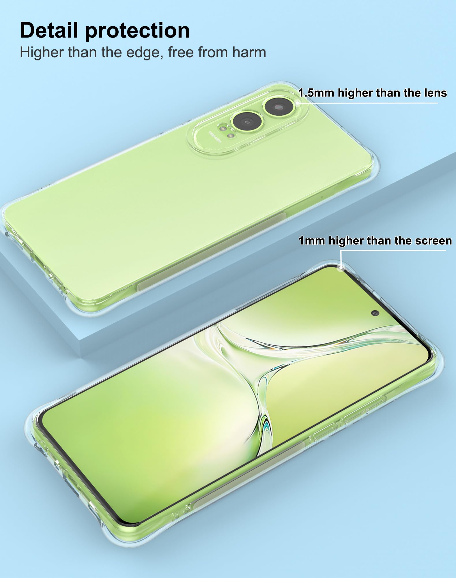 HGJTFANY Phone Case For OnePlus Nord CE4 Lite 5G (6.67"), Clear Shockproof Soft Silicone Cover [Ultra-Thin ] [Anti-Yellowing] Flexible TPU Bumper Shell For OnePlus Nord CE4 Lite 5G - Marble