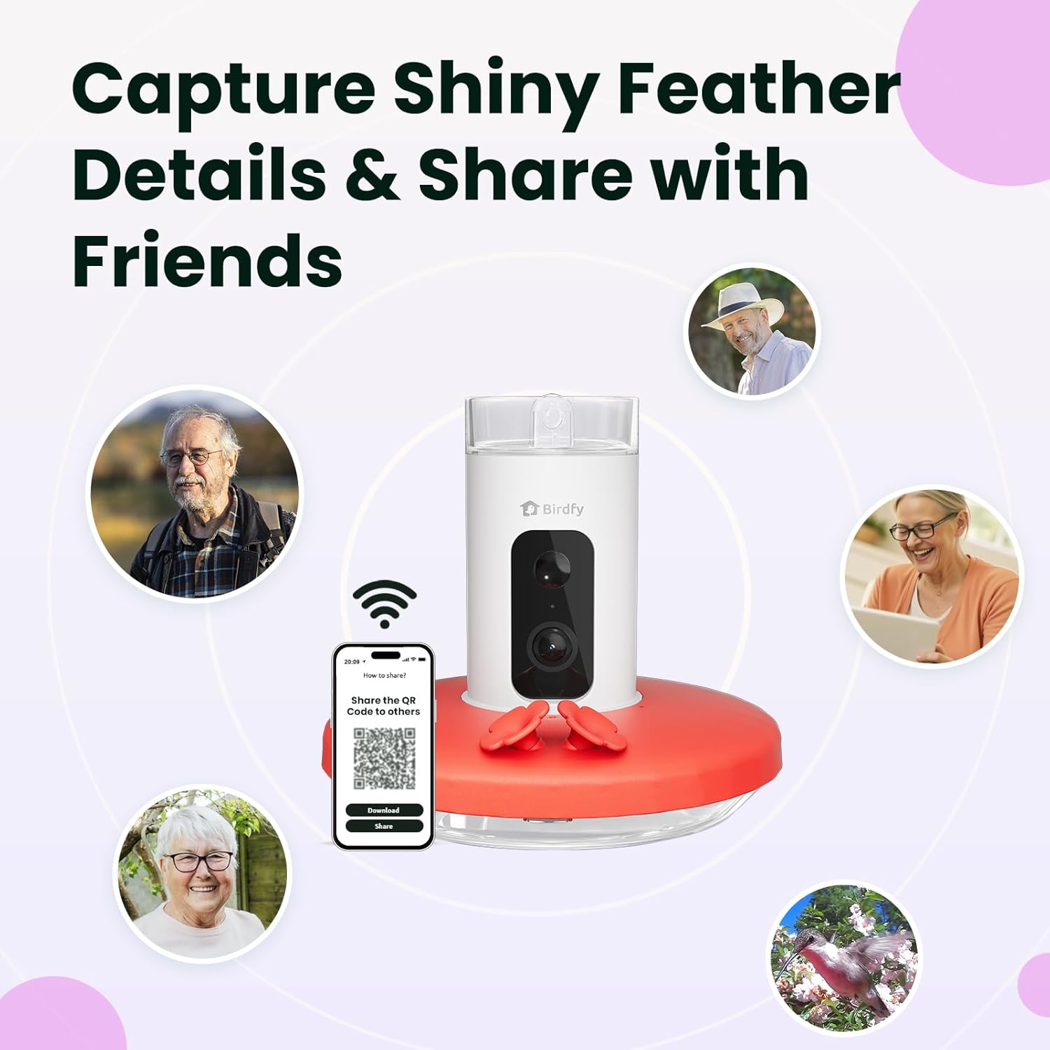 Birdfy Hummingbird Feeder with Camera, Smart Bird Feeder for Garden & Outdoors for Record, Ideal for Hummingbird Watching, SE Lite - Image 9