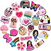25 | 50PCS Boys Girls Shoe Charms Fits for Croc Clog Sandals, Cute Shoes Decorations Accessories for Boy Girl Adults Women Men
