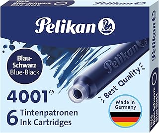 Pelikan Tp6X Dolma Kalem Kartuşu Mavi Siyah Tp6Xms