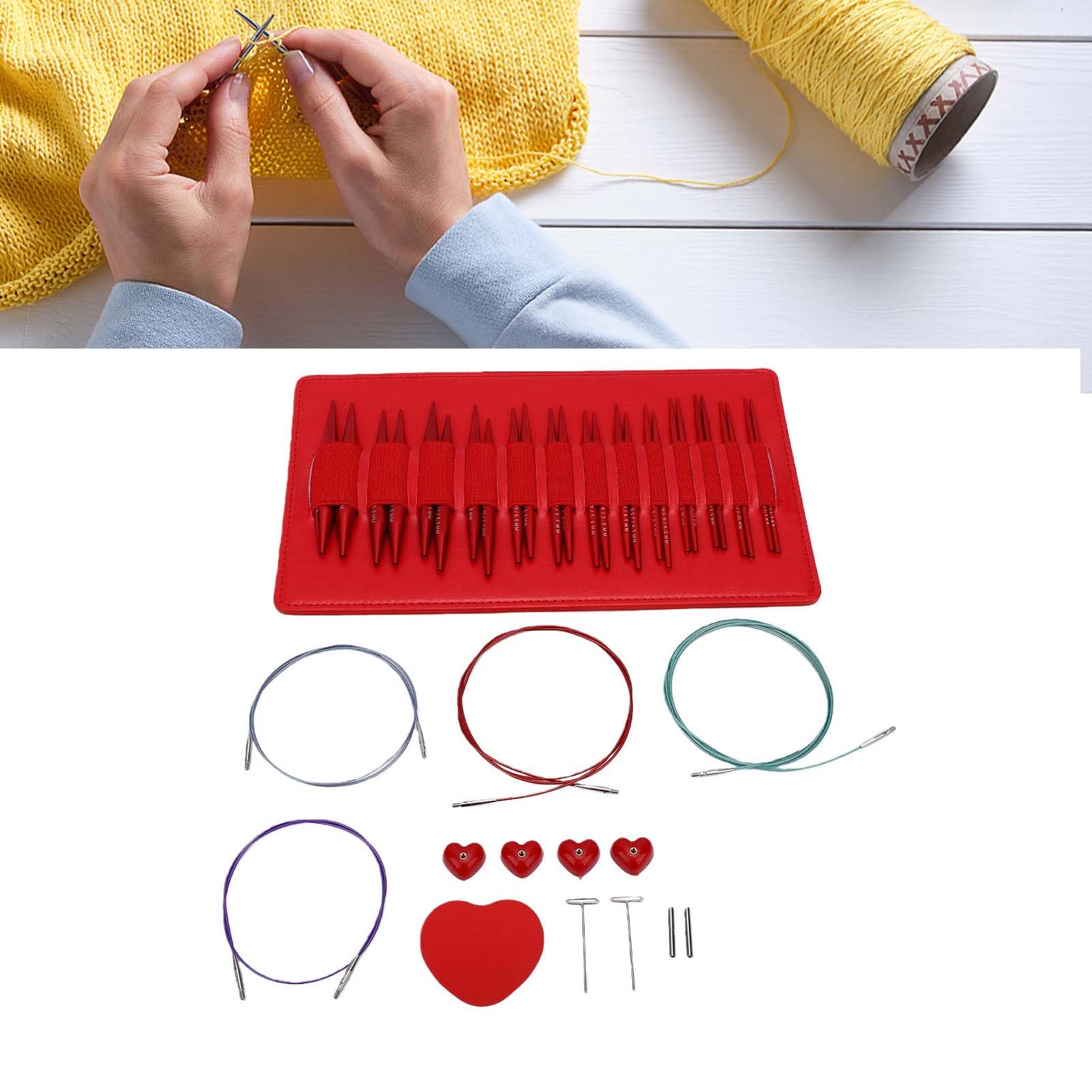 Luocute Set Ferri Circolari in Alluminio, 13 Paia
