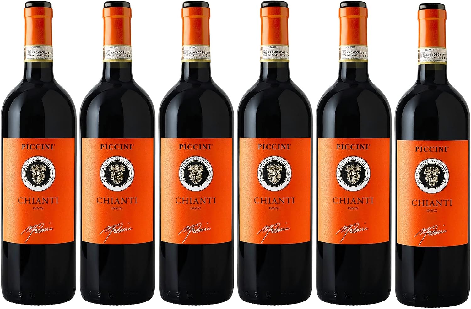Piccini Chianti DOCG, italienischer Rotwein trocken (6 x 0,75 l)