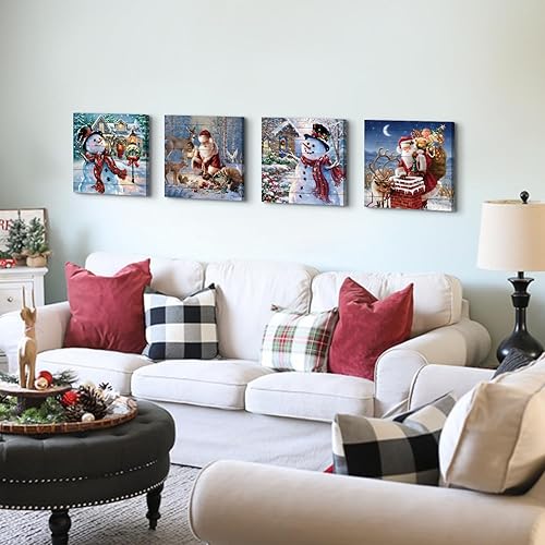 Miniatura 248 de Decoración rústica de cabaña, arte de pared de oso de vida silvestre, bosque, guardería, águila, lobo, alce, ciervo, imágenes para sala de estar,