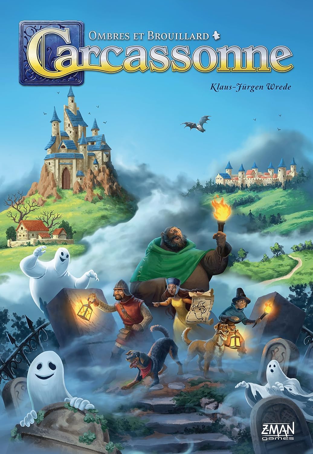 ASMODEE Hans im Glück | Carcassonne: Schatten und Nebel | Gesellschaftsspiel | Spielsteine | ab 8 Jahren | 1-5 Spieler | 35 Minuten (HIGCARFC01FR)