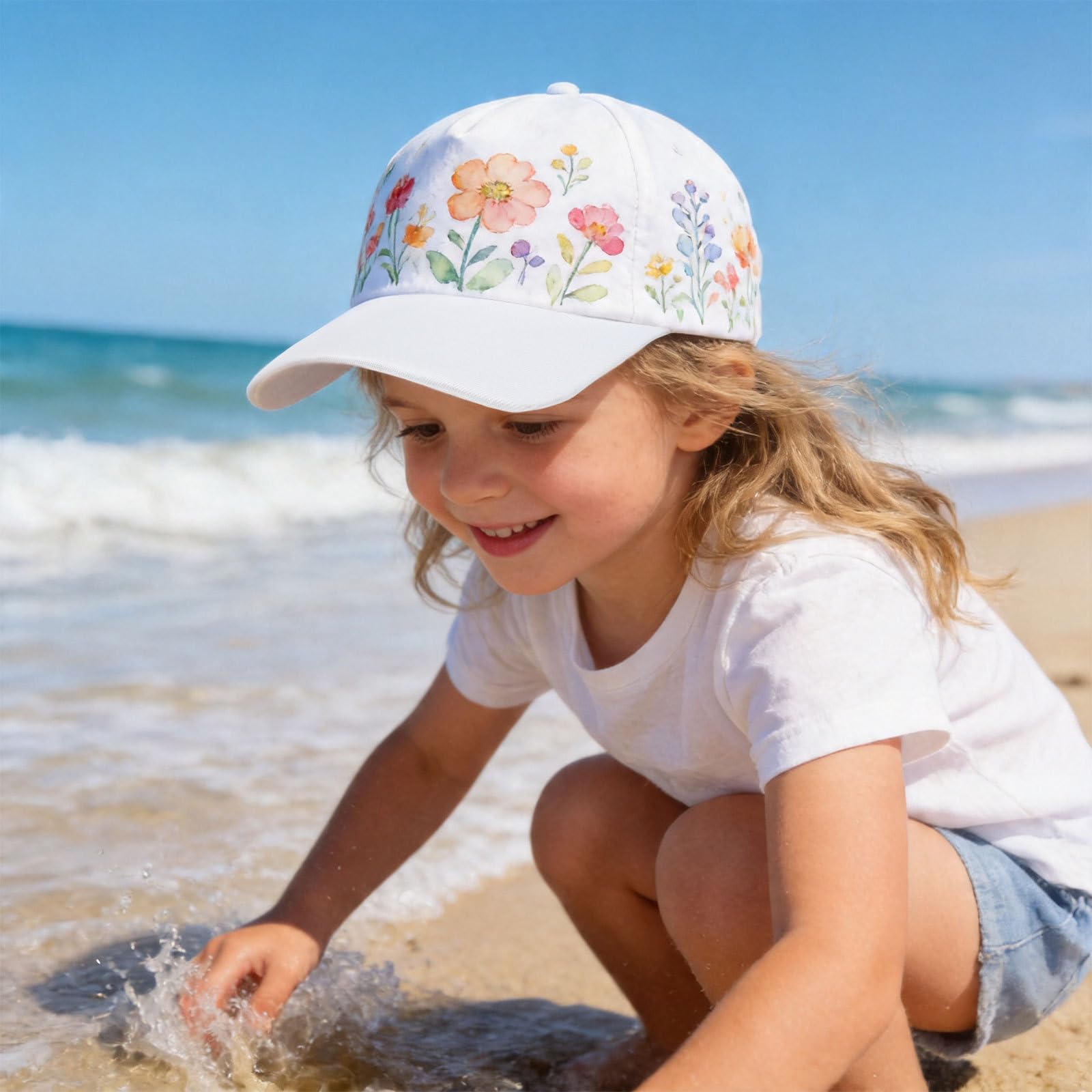 Housoutil 24 Gorras de Béisbol White con Marcadores de Pintura, Gorras de Béisbol en Blanco para Manualidades, White para Fiestas de Cumpleaños, Manualidades Y Actividades Al Aire Libre.