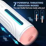Sex Toys for Men Automatic Male Masturbator, Adult Sex Toys with 7 Thrusting & Vibrating, Cafatop Electric Pocket Pussy for Male Masturbation Stroker, Men's Sex Toy Penis Pump Massagers Kit
