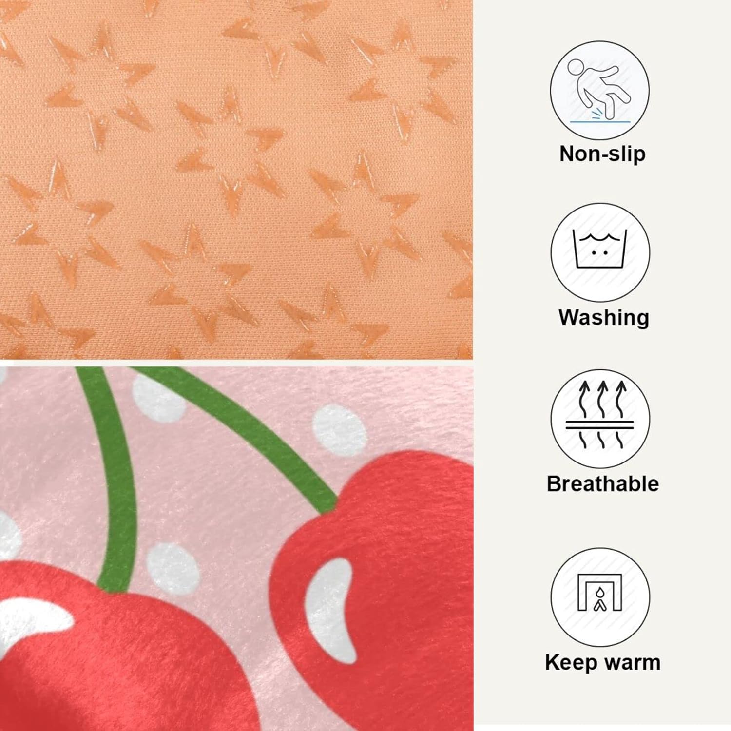 review Ultra Soft Pet Bed Washable Dog Bed Crate Mat for Dogs Fleece Dog Crate Kennel Pad Cat Pet Bed Liner 36x24in Lovely Cherry Fruit