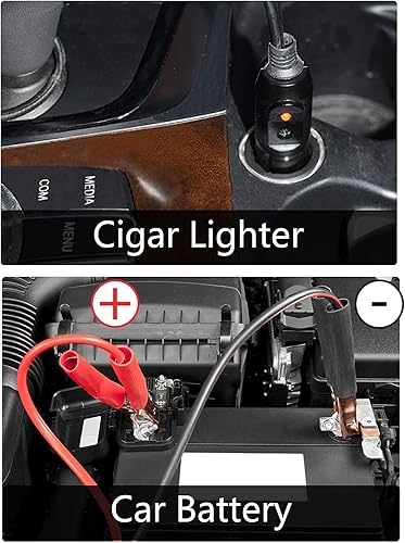 Miniatura 9 de WOKEZ gato hidráulico eléctrico para automóvil, 5 toneladas, 12 V CC, con bomba para inflar neumáticos, linterna LED y kit de herramientas con llave