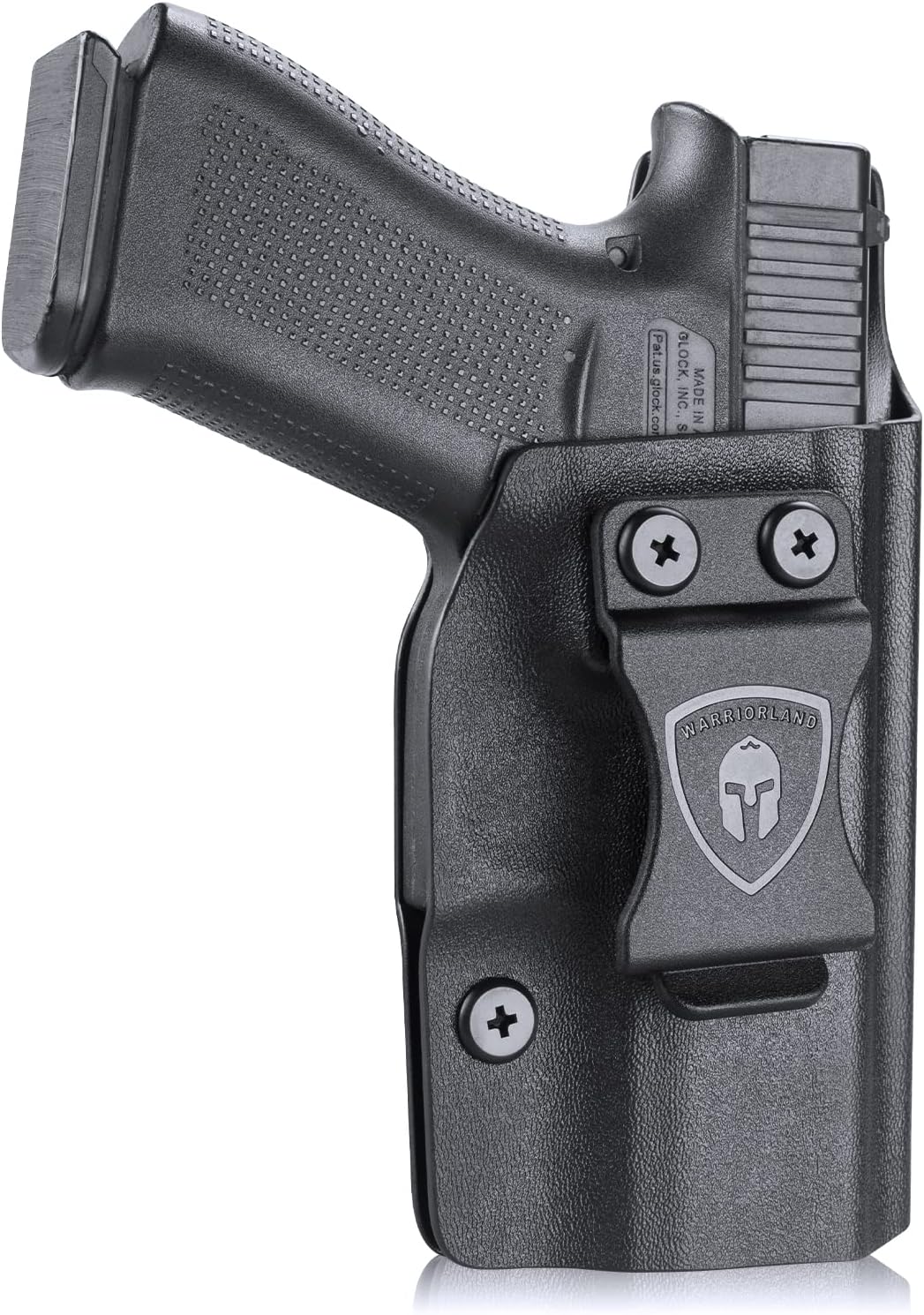 WARRIORLAND IWB Kydex Holster Compatible with Glock 43X / G43 / G43X MOS Pistol, Inside Waistband Concealed Carry, Adj. Posi-Click Retention & Cant, Right Hand/Left Hand Option
