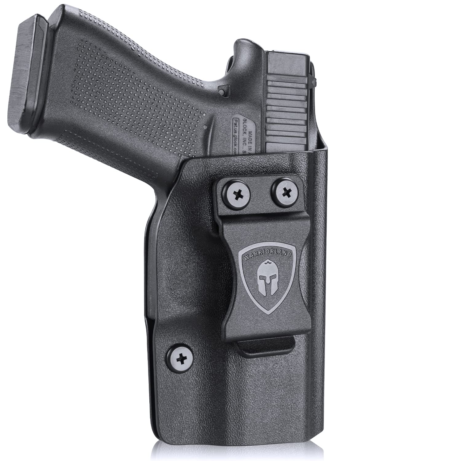 WARRIORLAND IWB Kydex Holster Compatible with Glock 43X / G43 / G43X MOS Pistol, Inside Waistband Concealed Carry, Adj. Posi-Click Retention & Cant, Right Hand/Left Hand Option