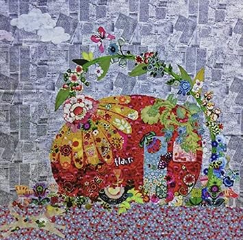 Fiberworks Flaura Vintage Trailer Collage Wall Hanging pattern