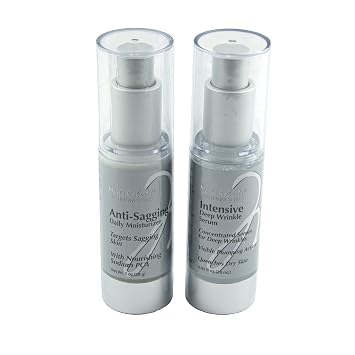 Merle Roberts, Platinum Series, Anti-Aging 2pk, Intensive Deep Wrinkle Serum PM 0.95 Oz. & Moisturizer BUY ONE GET ONE FREE