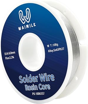 63-37 Tin Lead Rosin Core Solder Wire Sn63-Pb37 Rosin Core Solder Wire for Electrical Soldering0.8mm 100g