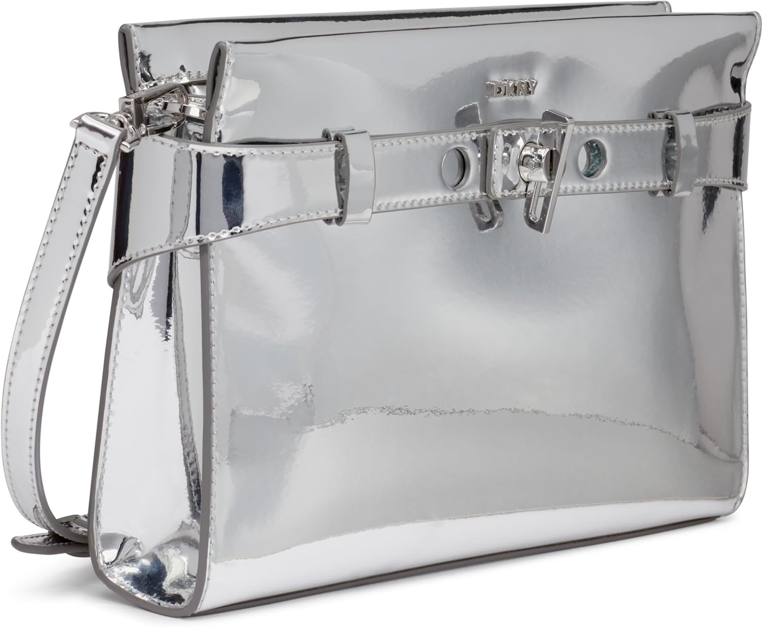 DKNY Bleeker Crossbody, Black/Silver