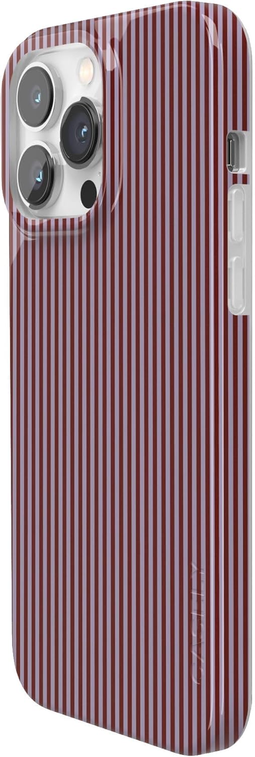 Casely iPhone 14 Pro Max Case | Stripes and the City | Tiny Pinstripe | Compatible with MagSafe | Classic Ultra Thin Design