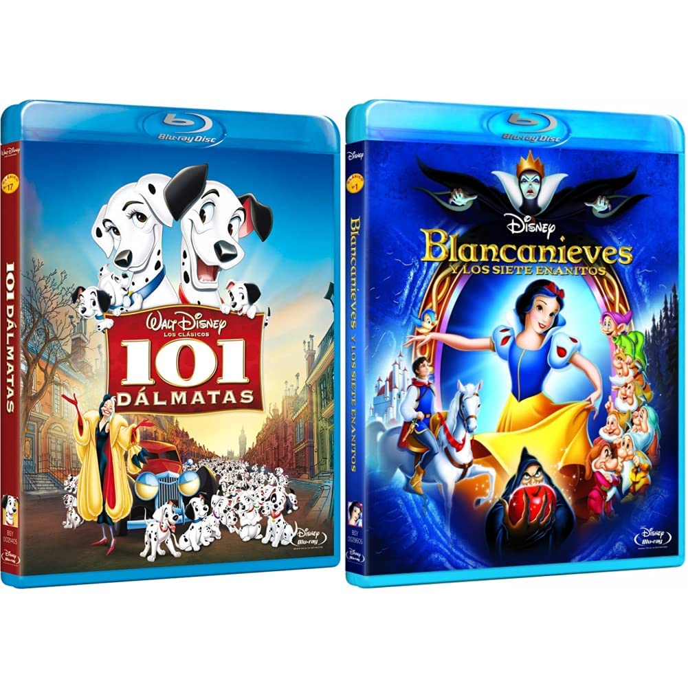 Blu-ray de 101 Dálmatas y Blancanieves el regalo ideal para coleccionistas de cine de animación