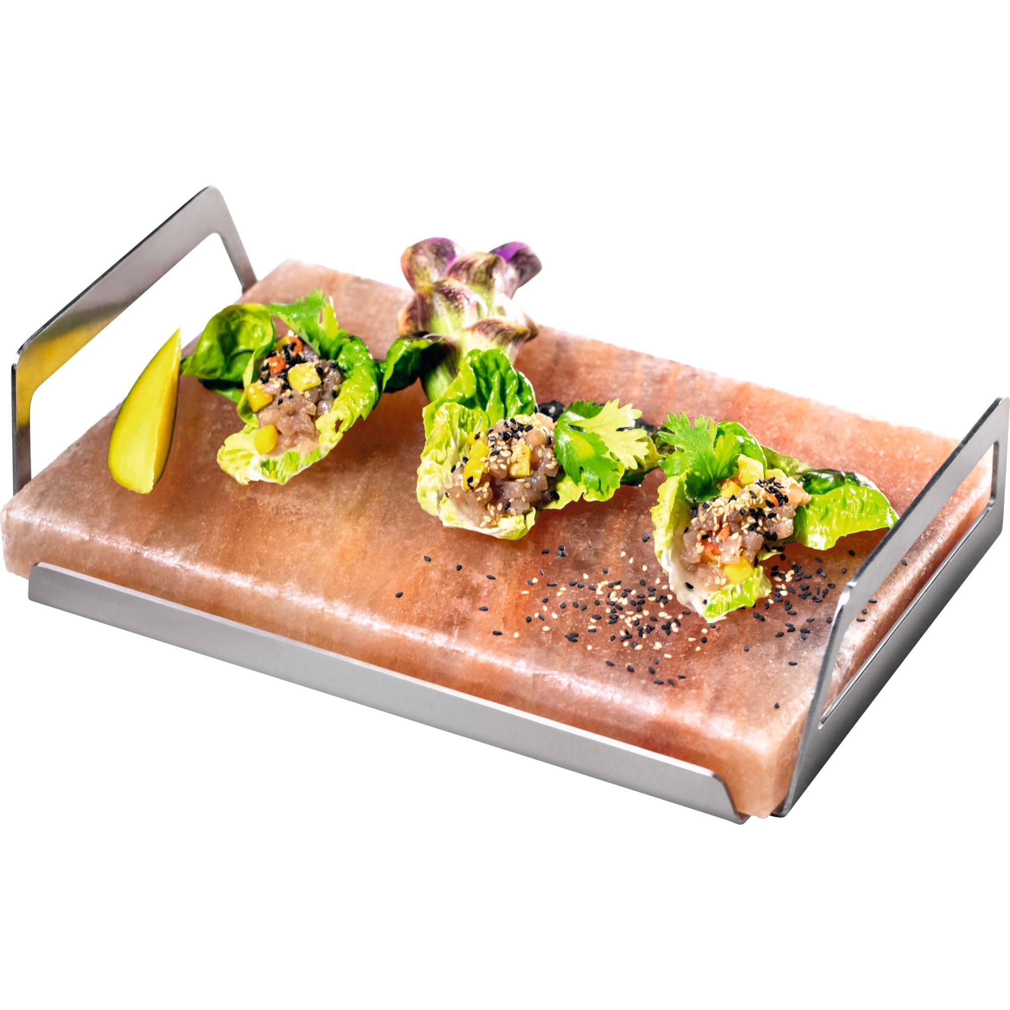 Electrolux E2SLT Pietra di Sale, Piastra in pietra da cottura in Sale rosa dell'Himalaya, Piastra da Cottura, 20x30x4 cm, 3 kg, Utilizzabile alla Griglia, al Forno, a Induzione o Come Piatto Freddo