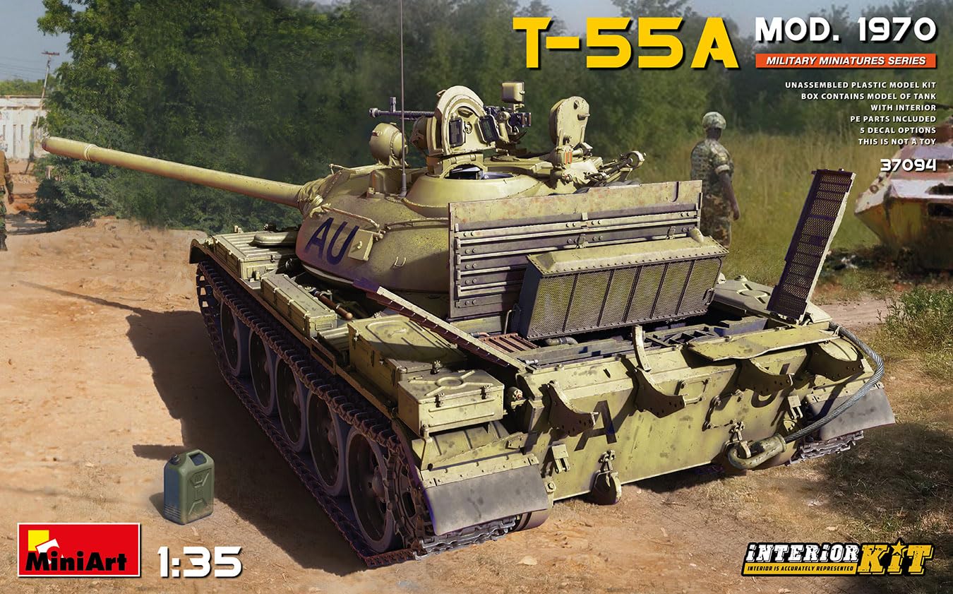 Miniart MIN37094 T-55a Plastic Model kit, Unpainted