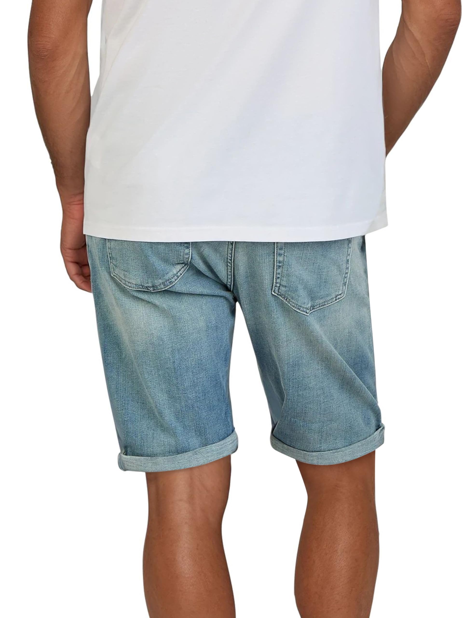 LTB - Jeans da uomo, bermuda Corvin Slim Fit, in cotone, denim, corti, blu, blu scuro, nero, grigio, S, M, L, XL, XXL, 3XL, 4XL, 5XL