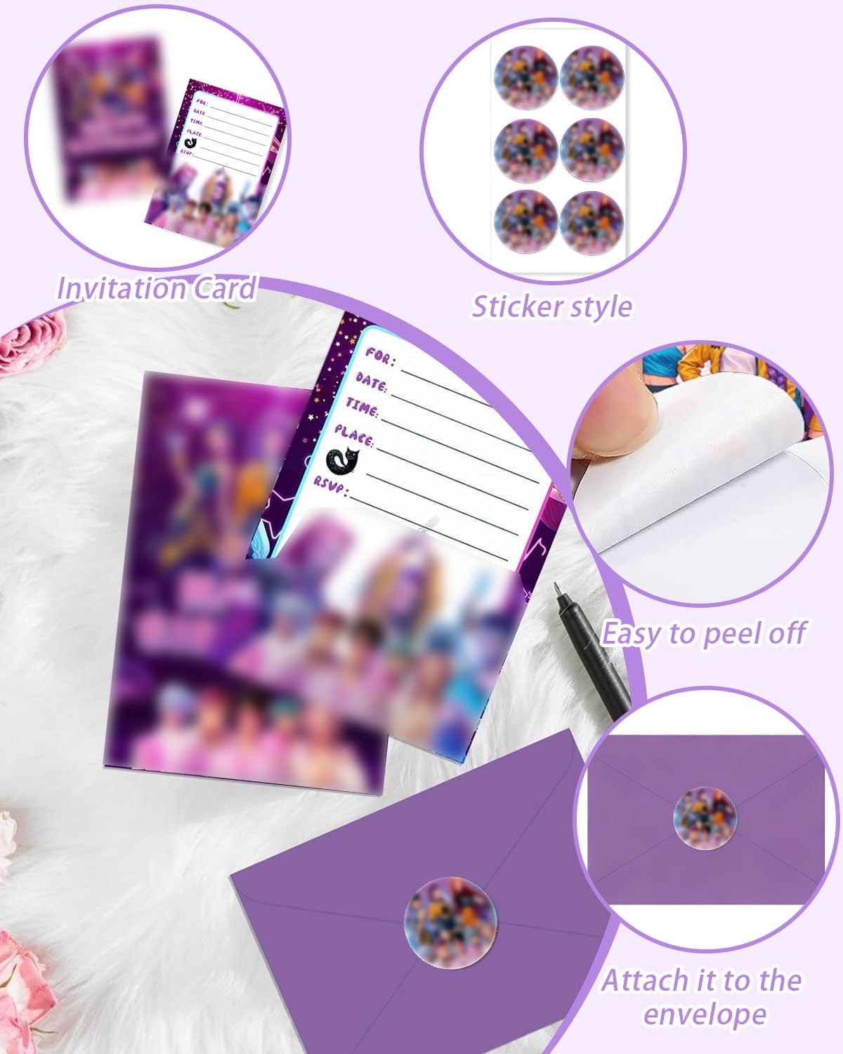 Uitnodiging voor een k pop idoolfeest - Nederland