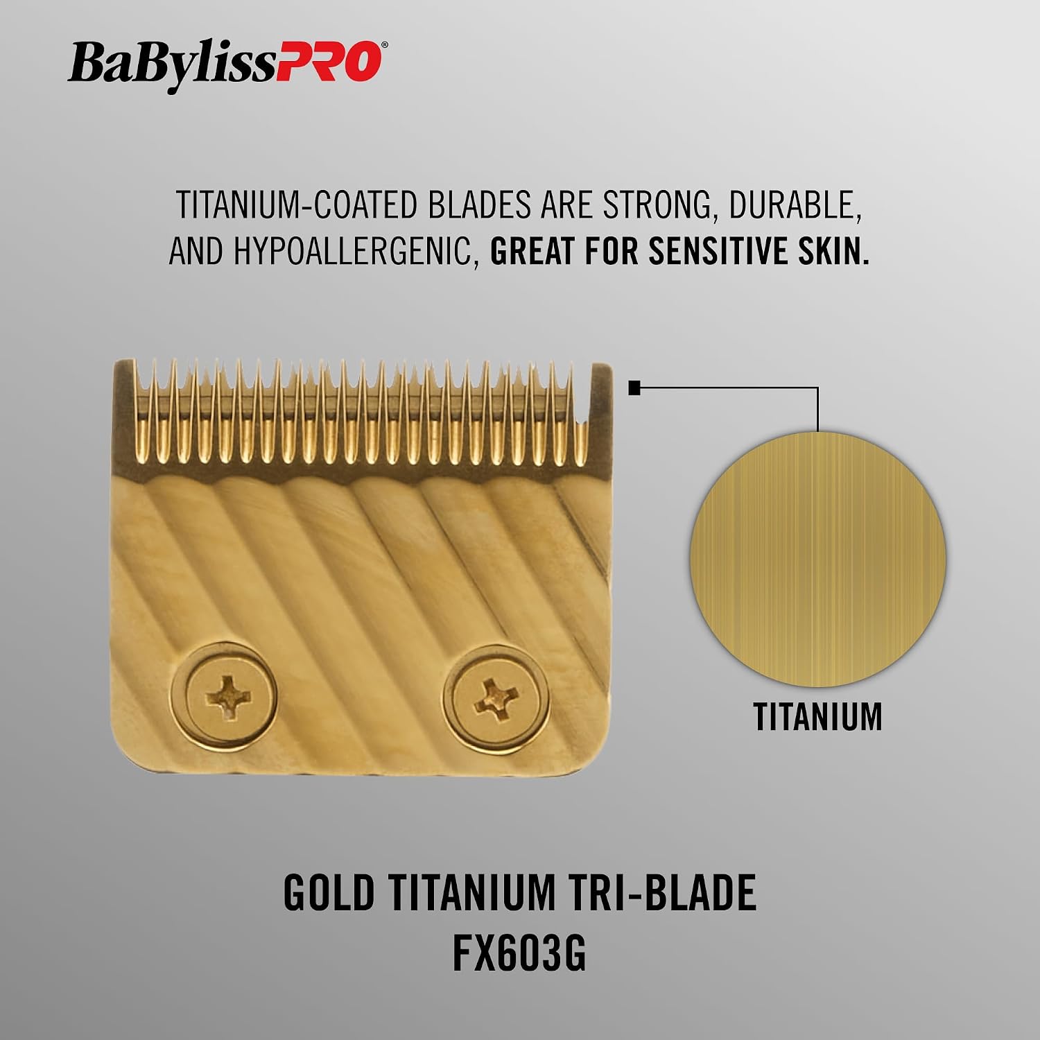 BaBylissPRO Replacement Clipper Tri-Blades for FX870, FX825, FX673 Clippers and most 2-hole blade systems