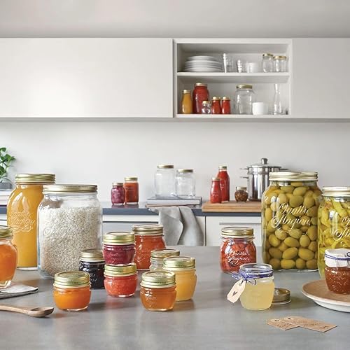 Miniatura 13 de Bormioli Rocco, set de 12 frascos de conservas de Quattro Stagioni.