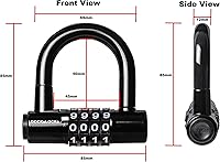Vista 8 de DocksLocks Juego de candado de cable de seguridad (5 pies a 25 pies de longitud) – Resistente a la intemperie, extremos en bucle, en espiral