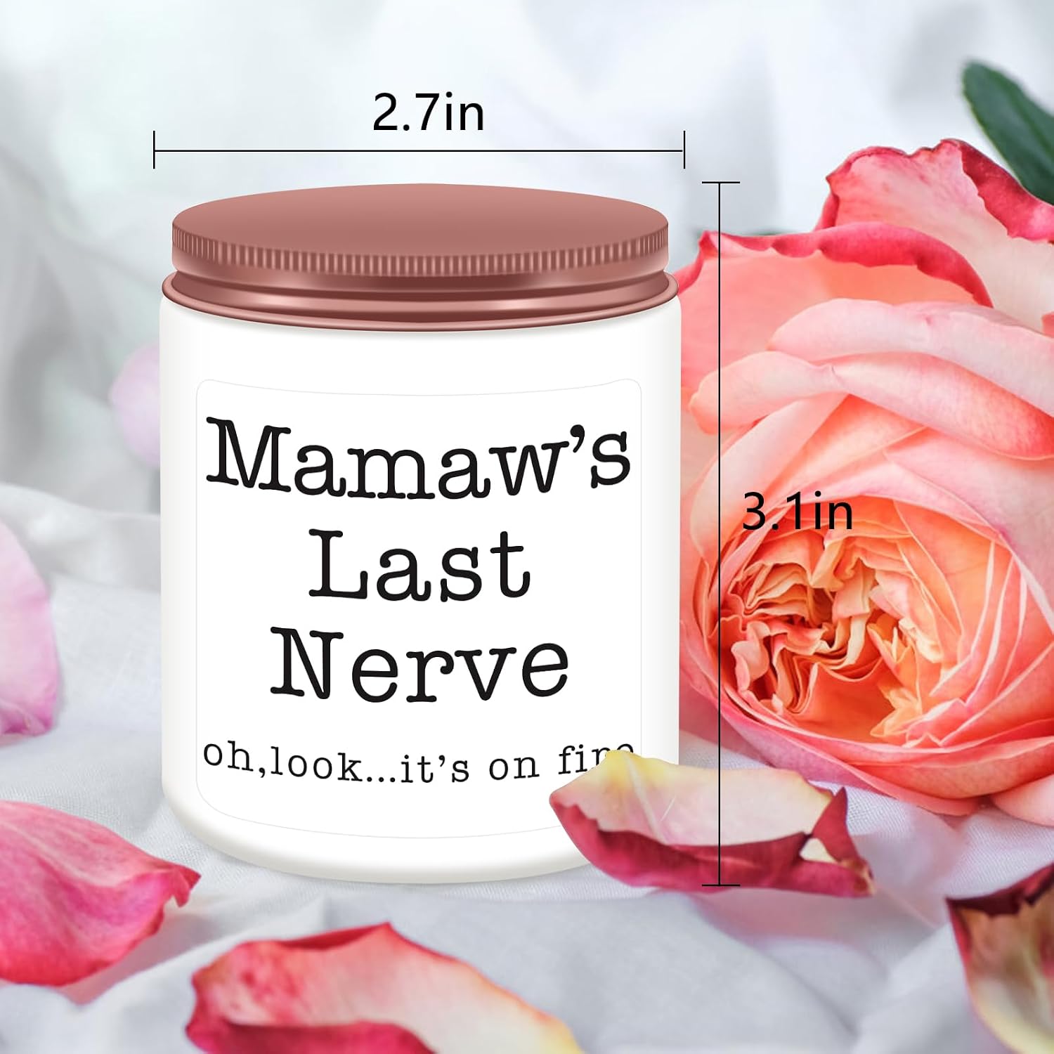 Homsolver Mamaw Gifts,Gifts for Grandma from Granddaughter Grandson, Christmas, Birthday, Mother and Grandparents Day,Scented Candles, Mamaw’s Last Nerve image 4