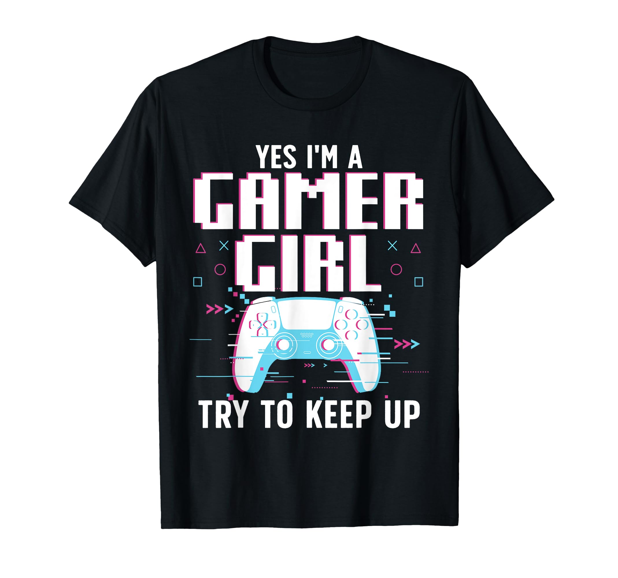 Cool Gamer Girl for Women Girls Kids Gaming Video Game Nerd T-Shirt Small