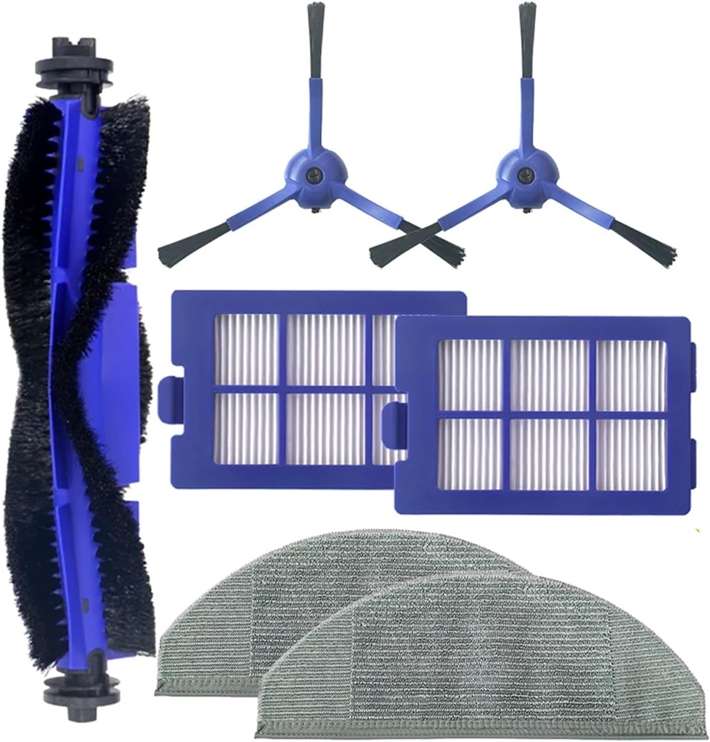 Accessories Roll Main Brush, Filter, Side Brush, Mopping Clothes,Compatible for Eufy RoboVac X8 Hybrid, Robot Vacuum Cleaner Spare Parts Accessories(G)