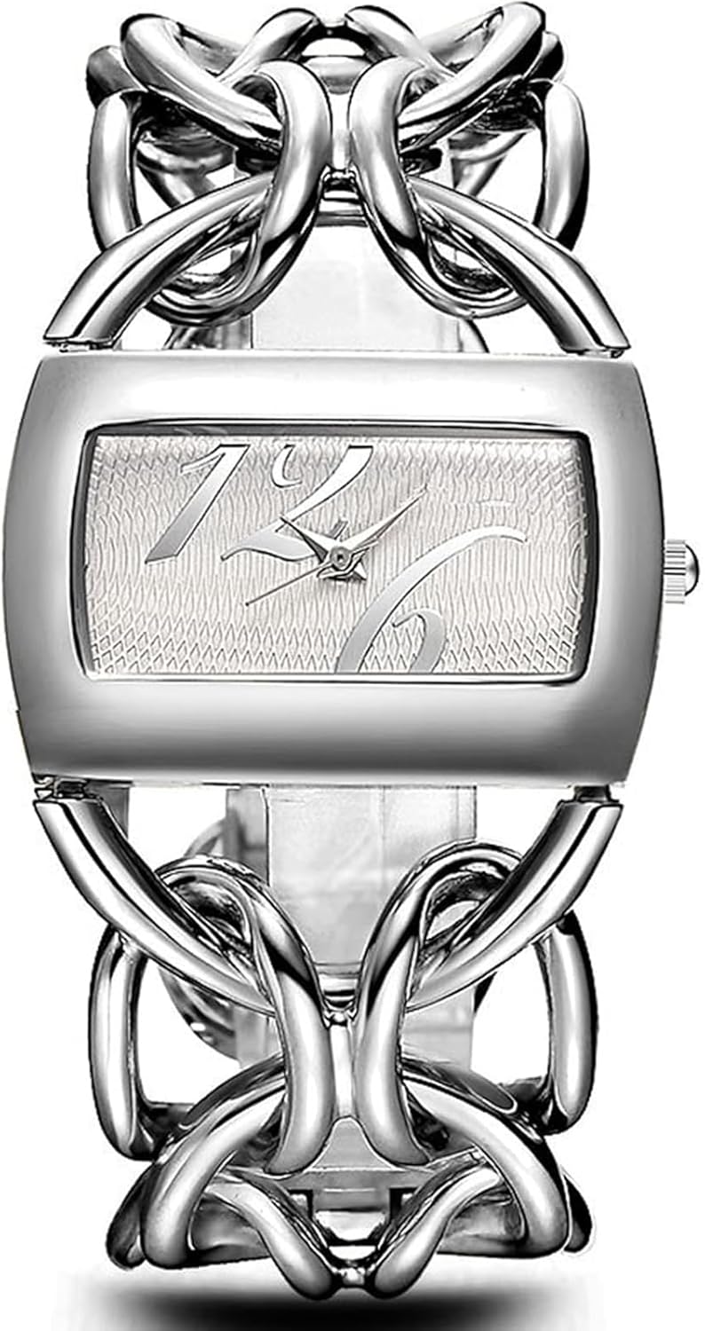 BESTKANG Women’s Luxury Diamond Watch – Hollow Band Square