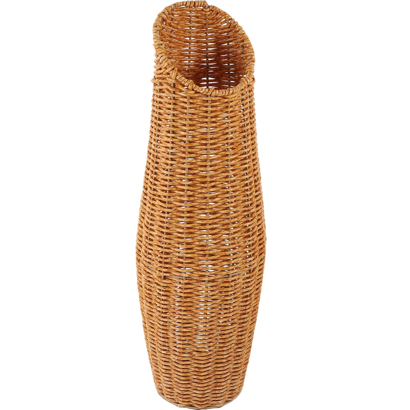IMIKEYA Rattan Woven Vase Decorative Basket Vase Tall Country Stand for Farmhouse Standing Home Arrangements Centerpiece as Shown 1
