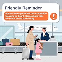 Vista 9 de Almohada reposapiés inflable Maliton para viaje Almohada de viaje para avión para vuelos de avión, Negro, Moderno