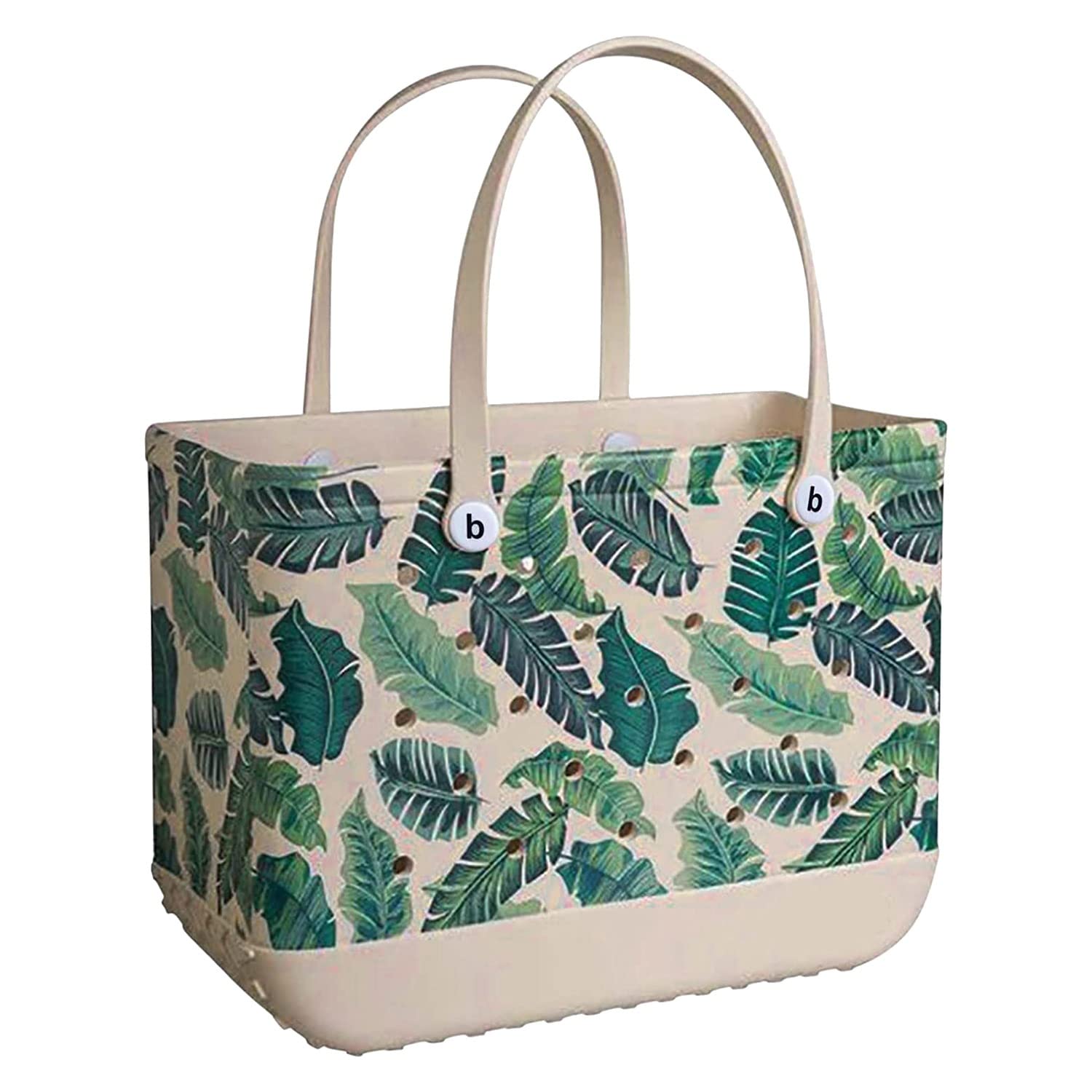 YuattoryBolsa de Playa de Goma Impermeable de Talla Grande, 1 Pieza de Viaje al Aire Libre a Prueba de, PortáTil, para, Piscina, Bolso Deportivo, Hoja