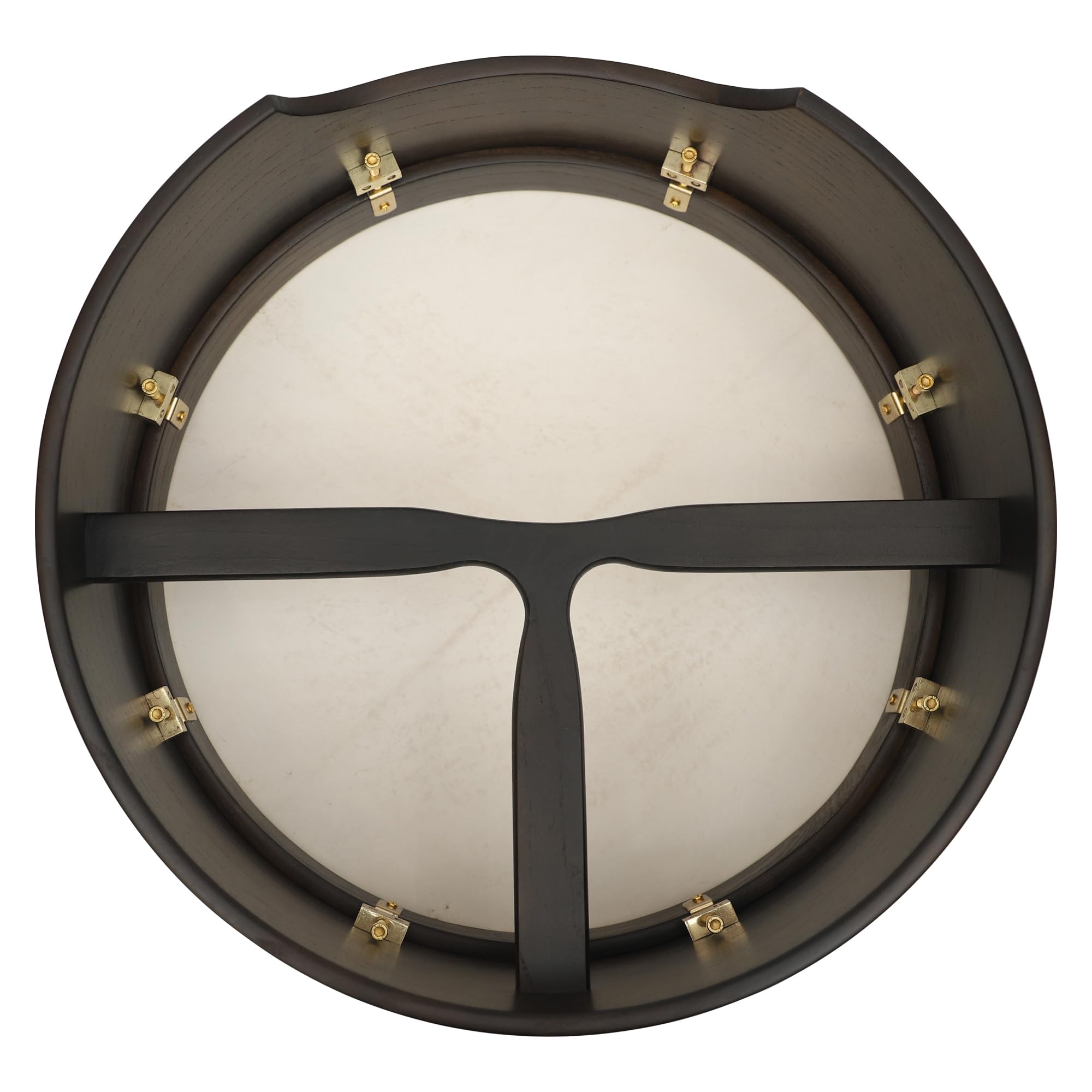 Heartland Tambour de Bodhran irlandais accordable 40,6 x 15,2 cm Finition ébène avec barre en T et mélodie profonde, Bodhran irlandais celtique