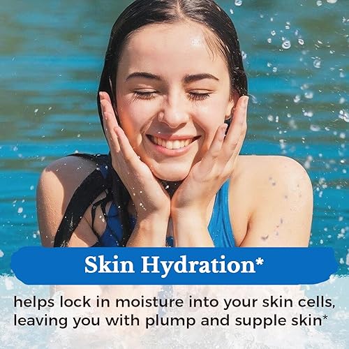 Miniatura 5 de Vitalitown Suplementos de ácido hialurónico de 250 mg, más 25 mg de vitamina C, derivado naturalmente y alta biodisponibilidad, hidratación de la