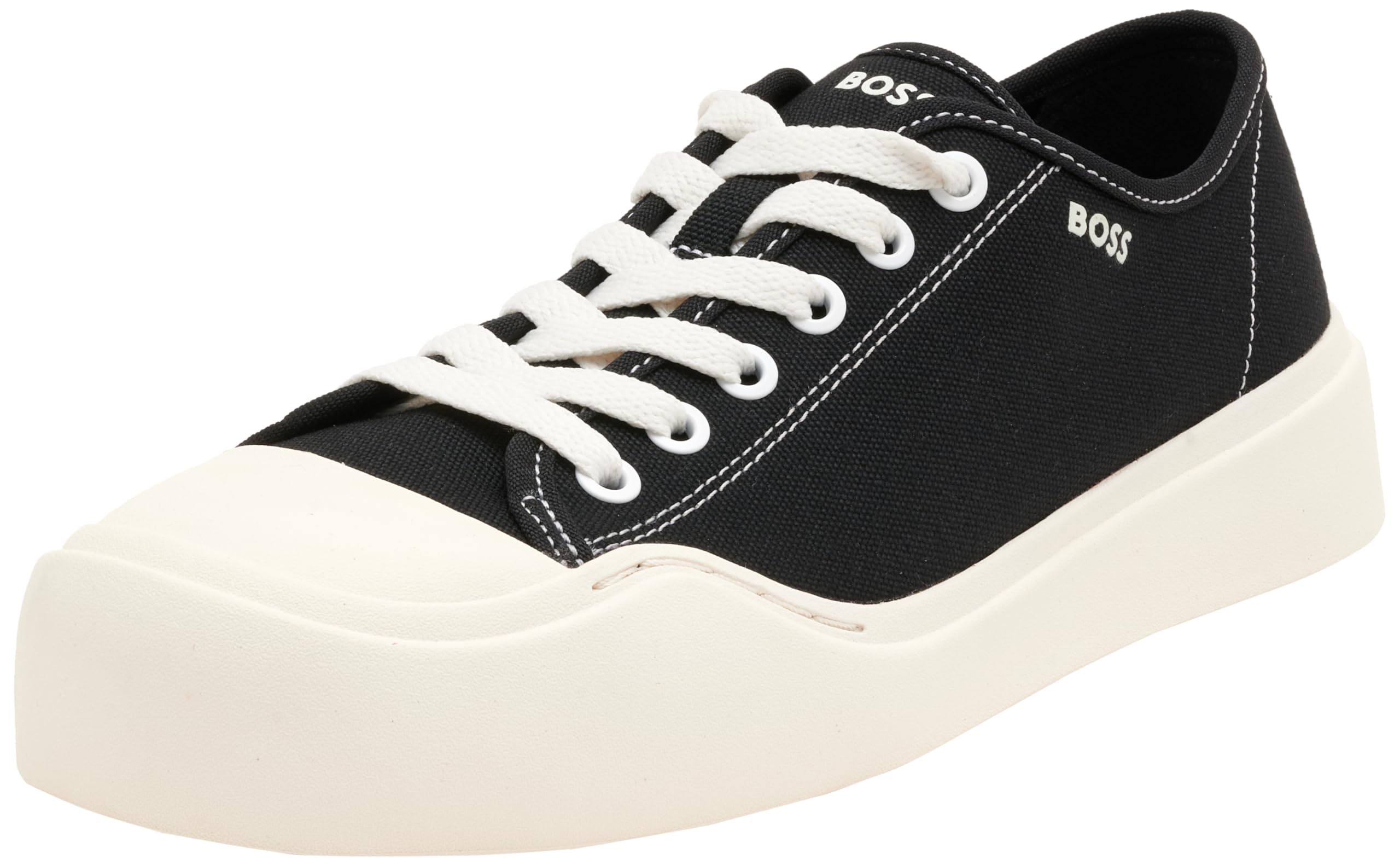 BOSS Women's Novaya_Tenn_tx Sneaker, Black 1, 7 UK