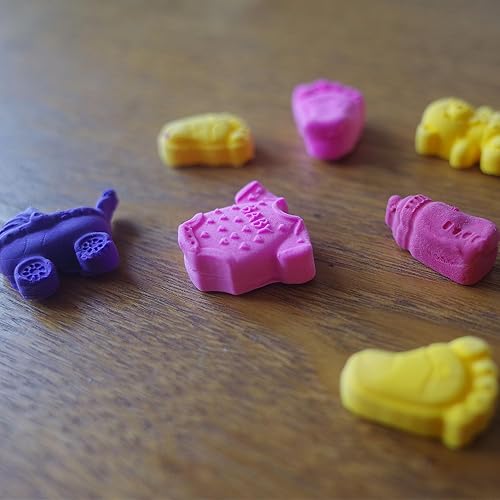 Miniatura 4 de Molde de silicona para baby shower con botella de chupete para bebé, huella de bebé, molde de carro de oso para pastel de chocolate, dulces,