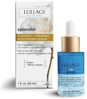 LULLAGE Splendor Elasticity & Firmness Moisturizing Face Serum for Women - Fast Absorbing Day & Night Hydrating Serum with Oxygen & Marine Collagen - 1 Fl. Oz Bottle