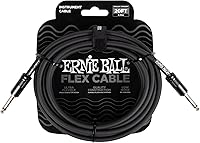 Vista 16 de Ernie Ball - Cable de instrumento Flex recto/recto de 20 pies - Rosa