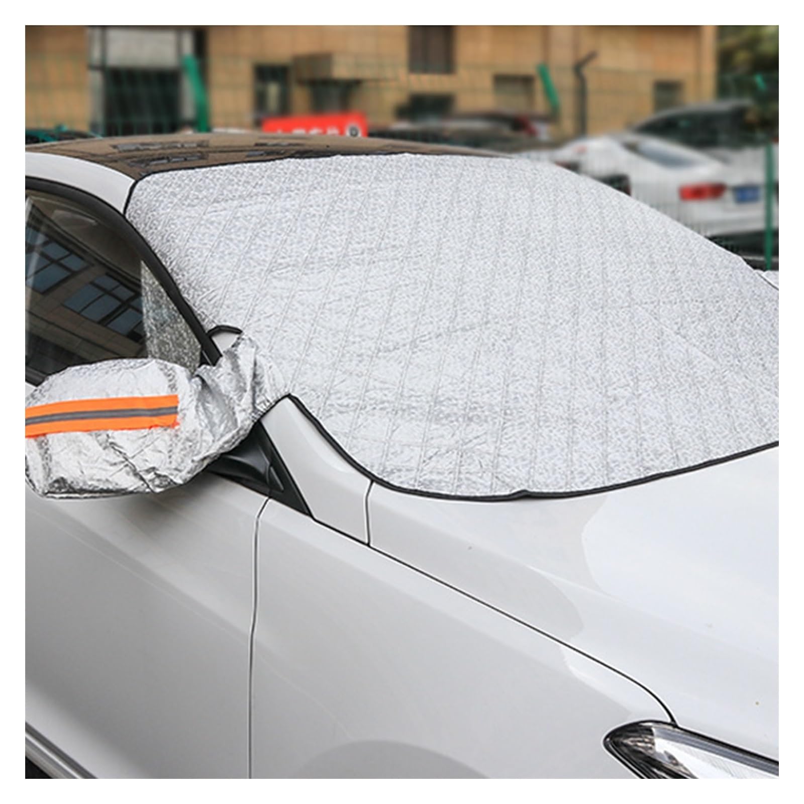 Housse de Protection pour Pare-Brise Couverture De Neige pour Pare-Brise De Voiture Imperméable Anti-Gel Protection Contre Le Gel pour l'hiver avec Bord Magnétique Protection Pare Brise Hiver