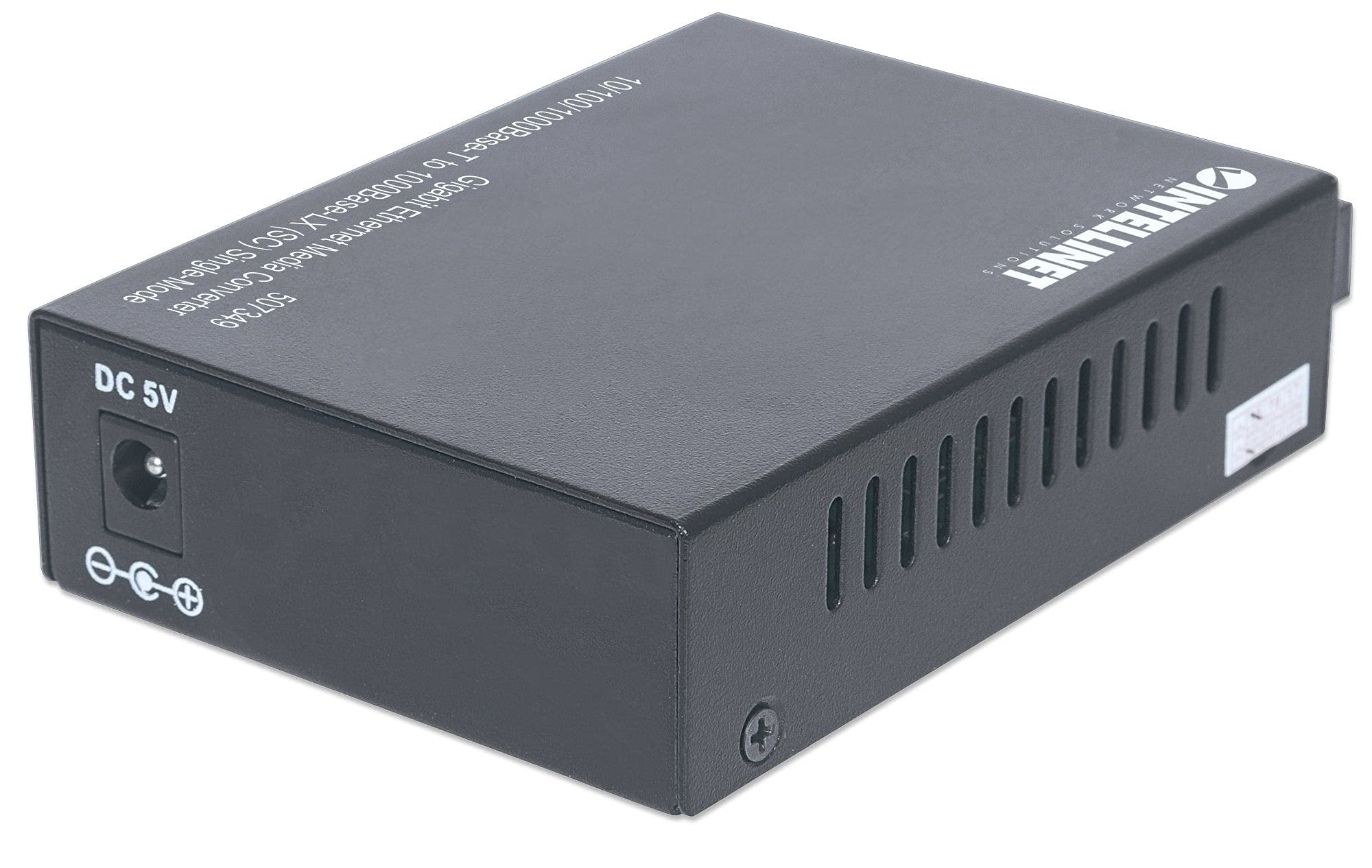 Intellinet 507349 convertitore multimediale di rete 1000 Mbit/s 1310 nm Modalità singola Nero